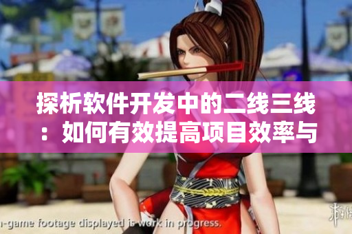 探析軟件開發(fā)中的二線三線：如何有效提高項目效率與推動協(xié)作