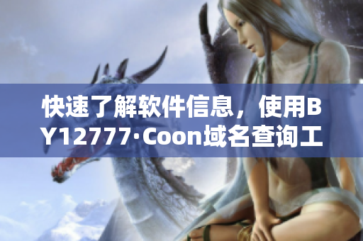 快速了解軟件信息，使用BY12777·Coon域名查詢工具！