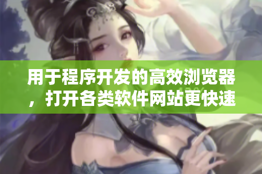 用于程序開發(fā)的高效瀏覽器，打開各類軟件網(wǎng)站更快速