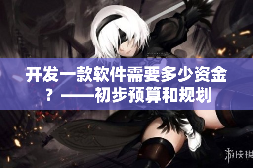 開發(fā)一款軟件需要多少資金？——初步預(yù)算和規(guī)劃