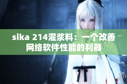 sika 214灌漿料：一個(gè)改善網(wǎng)絡(luò)軟件性能的利器