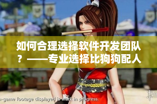 如何合理選擇軟件開發(fā)團(tuán)隊(duì)？——專業(yè)選擇比狗狗配人更重要！