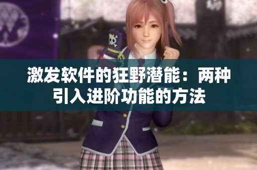 激發(fā)軟件的狂野潛能：兩種引入進(jìn)階功能的方法