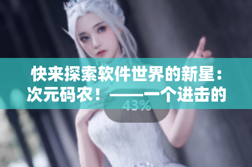 快來探索軟件世界的新星：次元碼農(nóng)！——一個(gè)進(jìn)擊的程序員成長之路