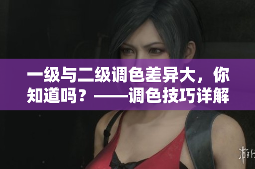 一級(jí)與二級(jí)調(diào)色差異大，你知道嗎？——調(diào)色技巧詳解