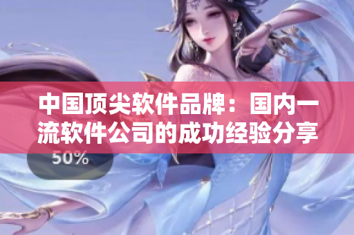 中國頂尖軟件品牌：國內(nèi)一流軟件公司的成功經(jīng)驗(yàn)分享