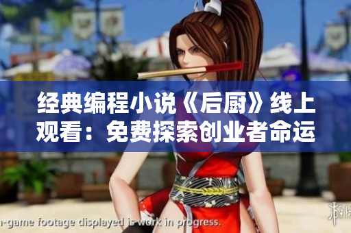 經(jīng)典編程小說《后廚》線上觀看：免費(fèi)探索創(chuàng)業(yè)者命運(yùn)的軟件世界！