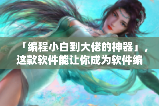 「編程小白到大佬的神器」，這款軟件能讓你成為軟件編程高手！