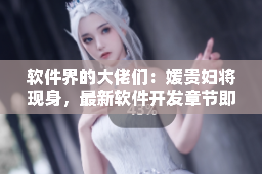 軟件界的大佬們：媛貴婦將現(xiàn)身，最新軟件開發(fā)章節(jié)即將發(fā)布！
