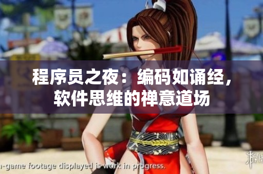 程序員之夜：編碼如誦經(jīng)，軟件思維的禪意道場
