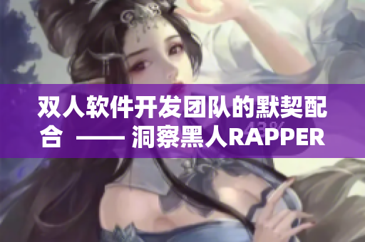 雙人軟件開發(fā)團(tuán)隊的默契配合  —— 洞察黑人RAPPER合作之道！