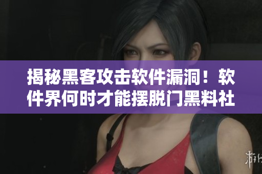 揭秘黑客攻擊軟件漏洞！軟件界何時才能擺脫門黑料社的陰影？”