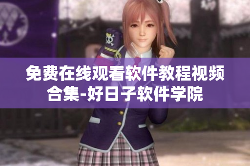免費(fèi)在線觀看軟件教程視頻合集-好日子軟件學(xué)院