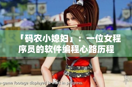 「碼農(nóng)小媳婦」：一位女程序員的軟件編程心路歷程