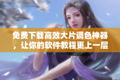 免費(fèi)下載高效大片調(diào)色神器，讓你的軟件教程更上一層樓！