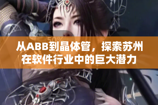 從ABB到晶體管，探索蘇州在軟件行業(yè)中的巨大潛力