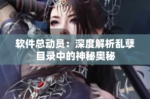 軟件總動員：深度解析亂孽目錄中的神秘奧秘