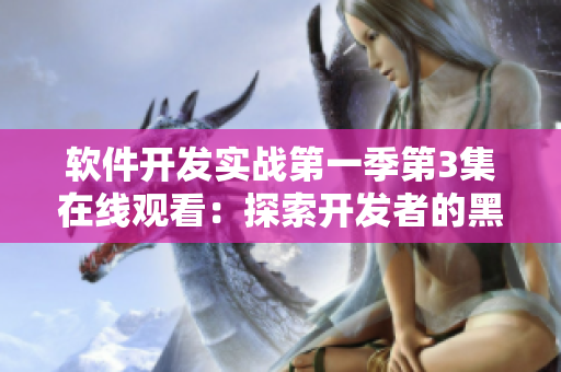 軟件開(kāi)發(fā)實(shí)戰(zhàn)第一季第3集在線觀看：探索開(kāi)發(fā)者的黑暗洞窟