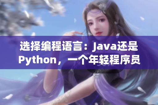 選擇編程語言：Java還是Python，一個(gè)年輕程序員的抉擇
