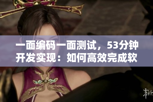 一面編碼一面測試，53分鐘開發(fā)實現(xiàn)：如何高效完成軟件開發(fā)