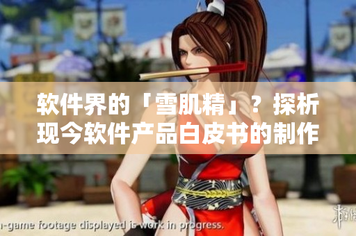 軟件界的「雪肌精」？探析現(xiàn)今軟件產(chǎn)品白皮書(shū)的制作技巧