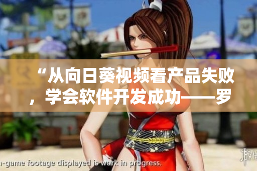 “從向日葵視頻看產(chǎn)品失敗，學(xué)會軟件開發(fā)成功——羅志祥總結(jié)的經(jīng)驗(yàn)分享”