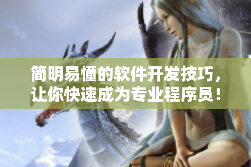 簡(jiǎn)明易懂的軟件開發(fā)技巧，讓你快速成為專業(yè)程序員！