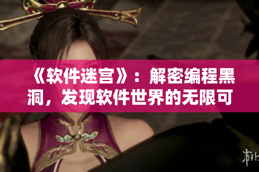 《軟件迷宮》：解密編程黑洞，發(fā)現(xiàn)軟件世界的無限可能