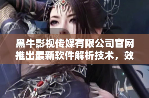黑牛影視傳媒有限公司官網推出最新軟件解析技術，效果驚人！