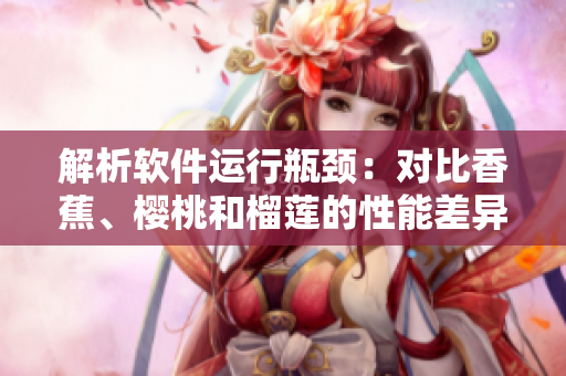 解析軟件運行瓶頸：對比香蕉、櫻桃和榴蓮的性能差異