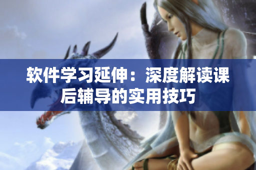 軟件學(xué)習(xí)延伸：深度解讀課后輔導(dǎo)的實(shí)用技巧