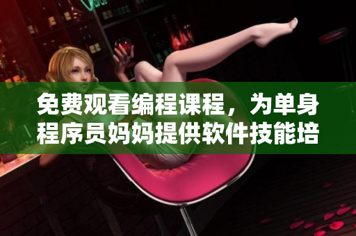 免費(fèi)觀看編程課程，為單身程序員媽媽提供軟件技能培訓(xùn) - 西瓜視頻