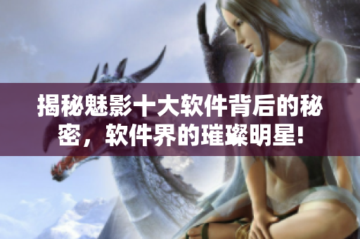 揭秘魅影十大軟件背后的秘密，軟件界的璀璨明星!