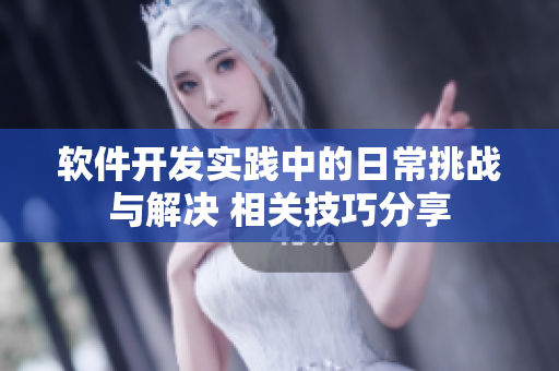 軟件開發(fā)實踐中的日常挑戰(zhàn)與解決 相關技巧分享