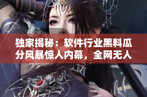 獨家揭秘：軟件行業(yè)黑料瓜分風(fēng)暴驚人內(nèi)幕，全網(wǎng)無人敢報道！