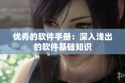 優(yōu)秀的軟件手冊：深入淺出的軟件基礎(chǔ)知識