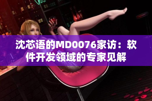 沈芯語的MD0076家訪：軟件開發(fā)領(lǐng)域的專家見解