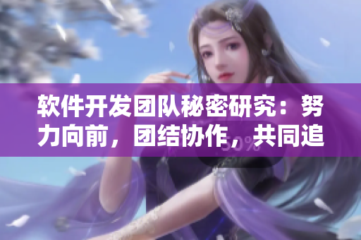 軟件開(kāi)發(fā)團(tuán)隊(duì)秘密研究：努力向前，團(tuán)結(jié)協(xié)作，共同追求進(jìn)步