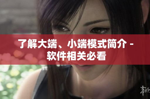了解大端、小端模式簡介 - 軟件相關必看