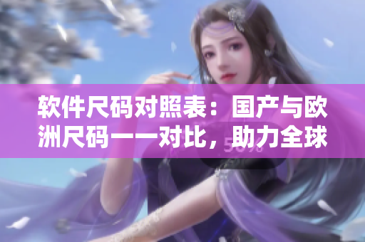 軟件尺碼對(duì)照表：國(guó)產(chǎn)與歐洲尺碼一一對(duì)比，助力全球軟件開發(fā)