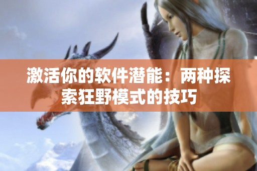 激活你的軟件潛能：兩種探索狂野模式的技巧