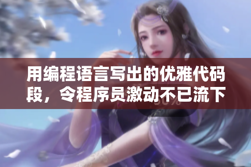 用編程語言寫出的優(yōu)雅代碼段，令程序員激動不已流下感動淚水