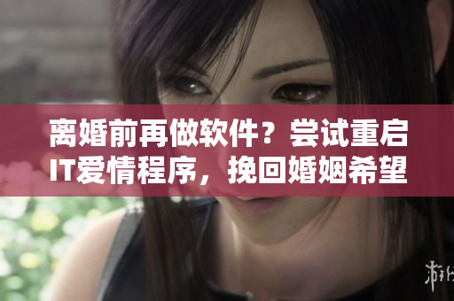 離婚前再做軟件？嘗試重啟IT愛(ài)情程序，挽回婚姻希望