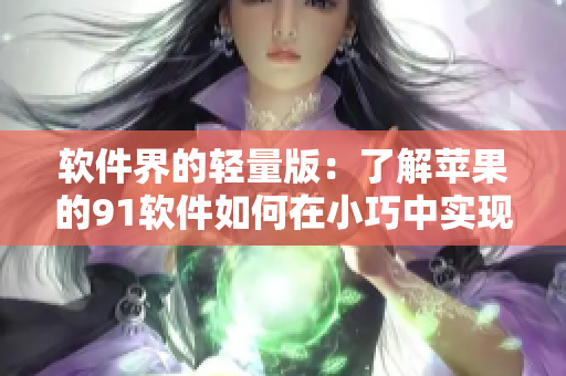 軟件界的輕量版：了解蘋果的91軟件如何在小巧中實(shí)現(xiàn)高效？