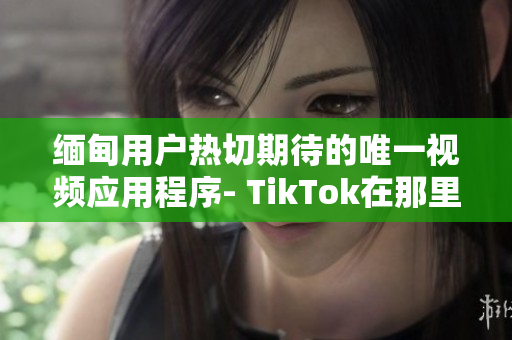 緬甸用戶熱切期待的唯一視頻應用程序- TikTok在那里下載呢？