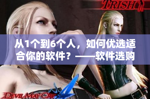 從1個到6個人，如何優(yōu)選適合你的軟件？——軟件選購指南