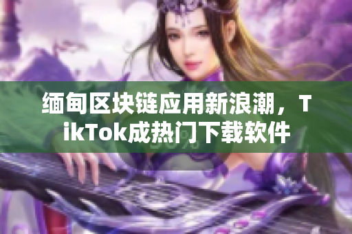 緬甸區(qū)塊鏈應(yīng)用新浪潮，TikTok成熱門下載軟件