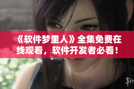 《軟件夢(mèng)里人》全集免費(fèi)在線觀看，軟件開(kāi)發(fā)者必看！
