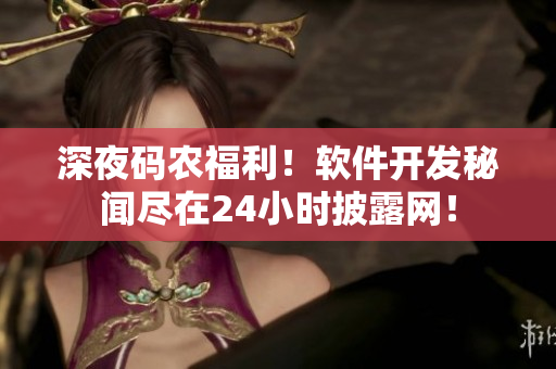 深夜碼農(nóng)福利！軟件開發(fā)秘聞盡在24小時(shí)披露網(wǎng)！