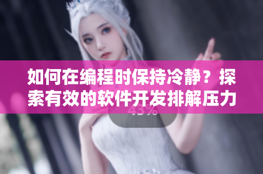 如何在編程時保持冷靜？探索有效的軟件開發(fā)排解壓力方法